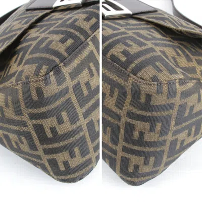 Pre-owned Fendi Brown Canvas Shoulder Bag ()