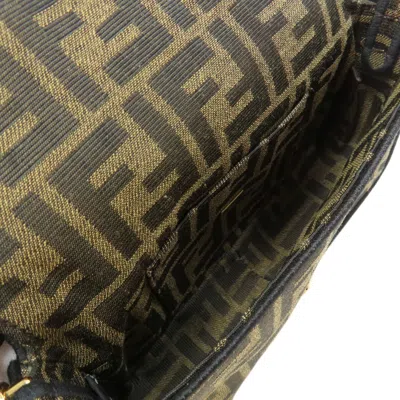 Pre-owned Fendi Brown Canvas Shoulder Bag ()