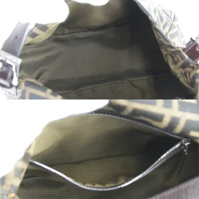 Pre-owned Fendi Brown Canvas Shoulder Bag ()