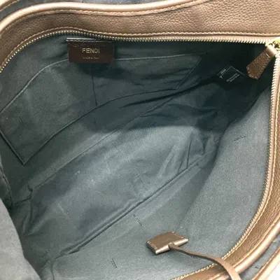Pre-owned Fendi Brown Leather Tote Bag ()