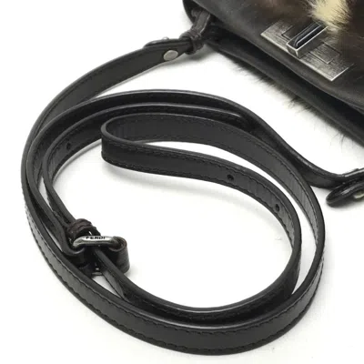 Pre-owned Fendi Dark Brown Fur Shoulder Bag ()