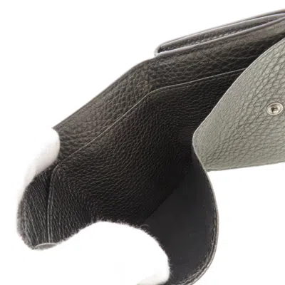 Pre-owned Fendi Gray Leather Wallet (bi-fold) ()