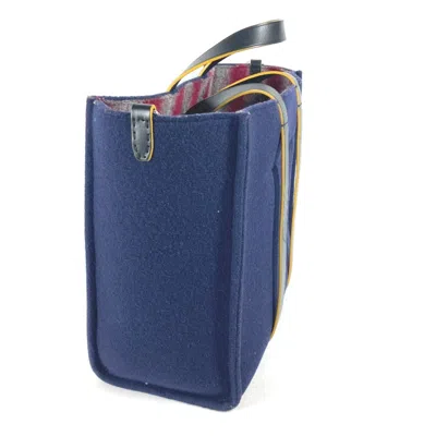 Pre-owned Fendi Navy Wool Shoulder Bag Tote Bag ()