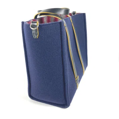 Pre-owned Fendi Navy Wool Shoulder Bag Tote Bag ()