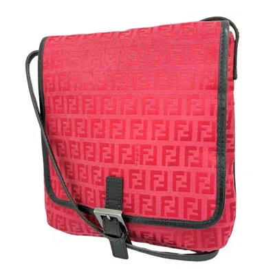 Pre-owned Fendi Pink Canvas Shoulder Bag ()