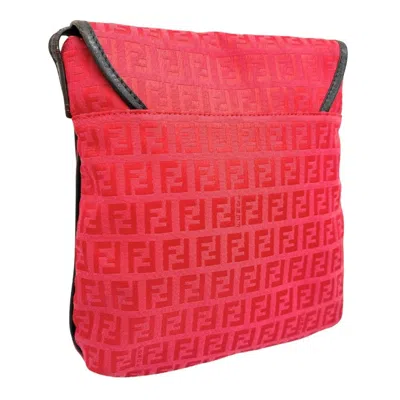 Pre-owned Fendi Pink Canvas Shoulder Bag ()