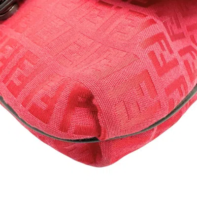 Pre-owned Fendi Pink Canvas Shoulder Bag ()
