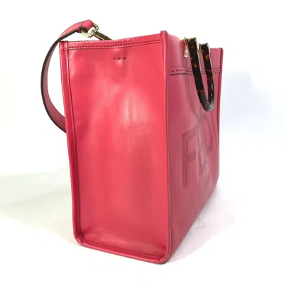 Pre-owned Fendi Pink Leather Tote Bag ()
