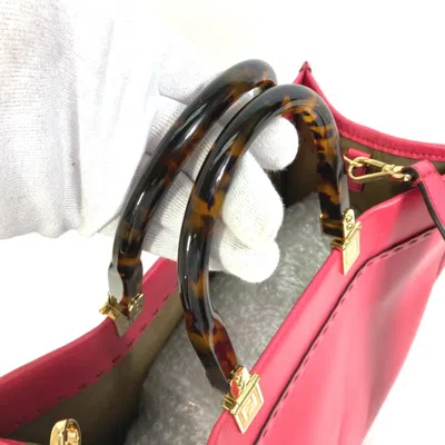 Pre-owned Fendi Pink Leather Tote Bag ()