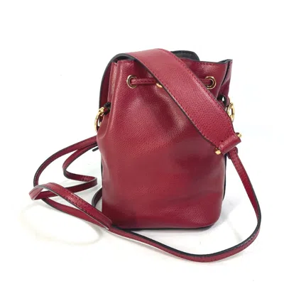 Pre-owned Fendi Red Leather Shoulder Bag ()