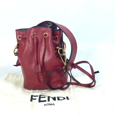 Pre-owned Fendi Red Leather Shoulder Bag ()