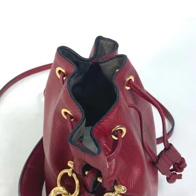 Pre-owned Fendi Red Leather Shoulder Bag ()