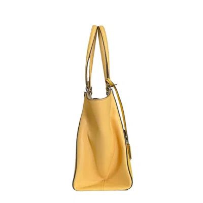 Pre-owned Fendi Yellow Leather Tote Bag ()