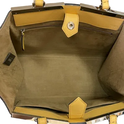 Pre-owned Fendi Yellow Leather Tote Bag ()