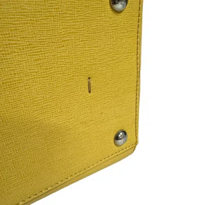 Pre-owned Fendi Yellow Leather Tote Bag ()