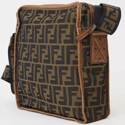 Pre-owned Fendi Zucca Brown Zucca Shoulder Bag ()