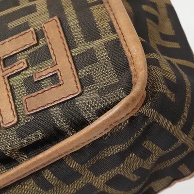 Pre-owned Fendi Zucca Brown Zucca Shoulder Bag ()
