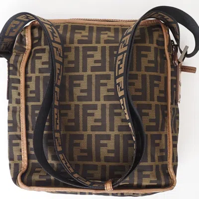 Pre-owned Fendi Zucca Brown Zucca Shoulder Bag ()