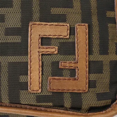 Pre-owned Fendi Zucca Brown Zucca Shoulder Bag ()