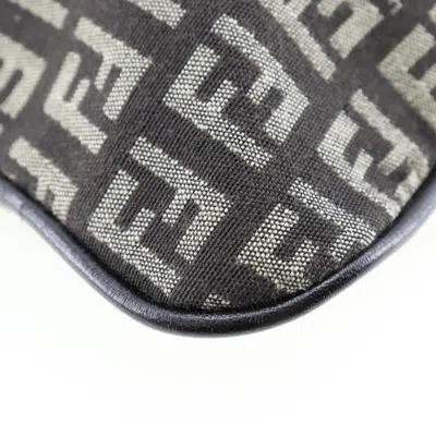 Pre-owned Fendi Zucchino Brown Canvas Shoulder Bag ()