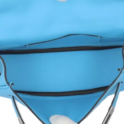 Pre-owned Hermes Blue Leather Shoulder Bag ()