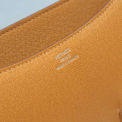 Pre-owned Hermes Brown Chevre Leather Shoulder Bag ()