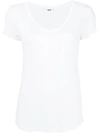 Paige Heathered Bexley Tee In Optic White