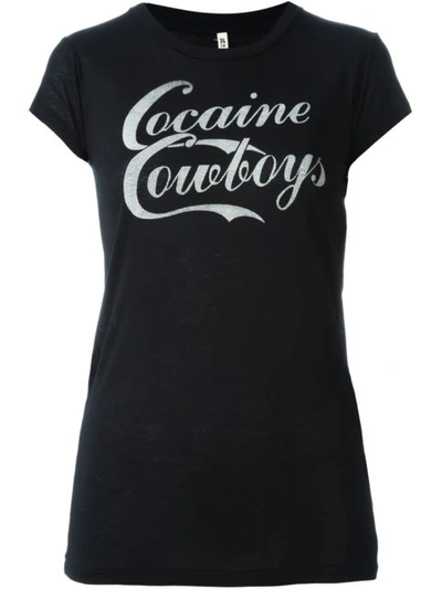 R13 'cocaine Cowboys' T-shirt In Black
