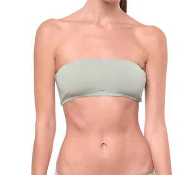 Sauipe Giovanna Bandeau Bikini Top In Sage Green In Green