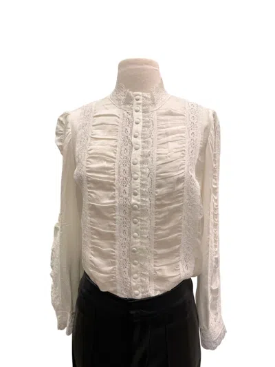 Reset By Jane Priya Top In Ivory In Multi