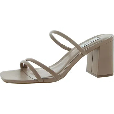 Steve Madden Alaina Womens Leather Slingback Block Heel In Multi