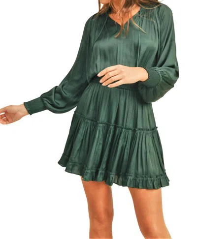 Reset By Jane Frankie Mini Dress In Teal Blue In Blue