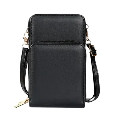42pops Women's Crossbody Messenger Bag In Black In Black