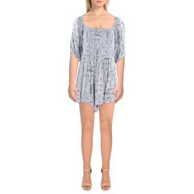 ROXY WOMENS PRINTED SHORT ROMPER 