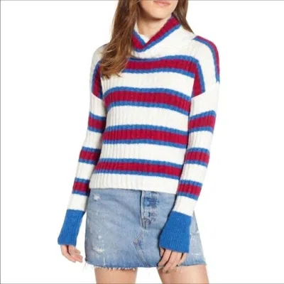 Ten Sixty Sherman Cozy Knit Stripe Long Sleeve Sweater In Multicolor In Multi