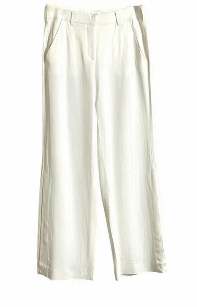 A.l.c Women's Miles Wide Leg Split Hem High Rise Pants In White In White