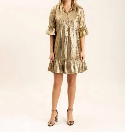 S'edge Mary Dress In Bronze In Gold