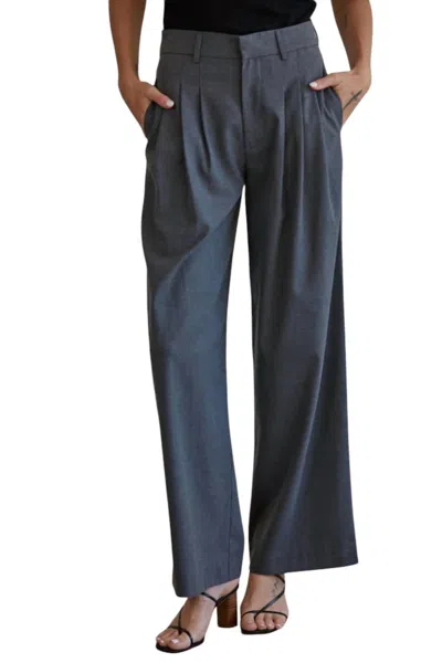 By Together Irving Street Pants In Dark Grey In Grey