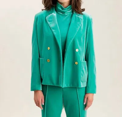 S'edge Steph Blazer In Dynasty Green In Multi