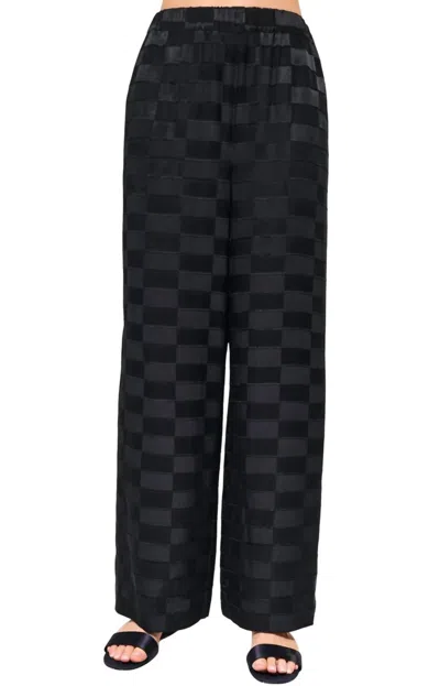 Cami Nyc Medina Burnout Wide Leg Pant In Black In Black