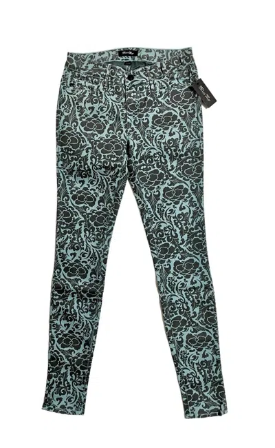 Mm Denim Women's Mid Rise Slim Floral Print Skinny Jeans In Multicolor In Multi