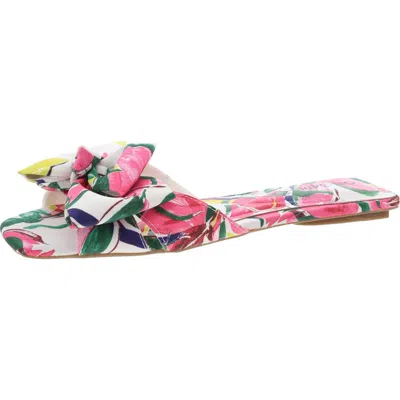 On 34th Women's Jazminn Bow Slip-on Slide Flat Sandals, Created For Macy's In Multi