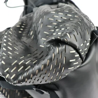 Pre-owned Bottega Veneta Black Leather Backpack Handbag ()