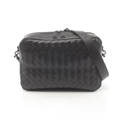 Pre-owned Bottega Veneta Black Leather Shoulder Bag ()