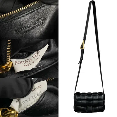 Pre-owned Bottega Veneta Black Leather Pochette Shoulder Bag ()