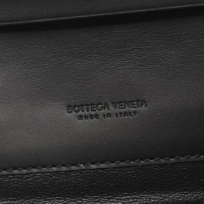 Pre-owned Bottega Veneta Black Leather Long Wallet (bi-fold) ()