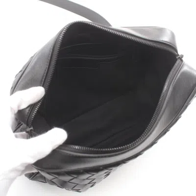 Pre-owned Bottega Veneta Black Leather Shoulder Bag ()