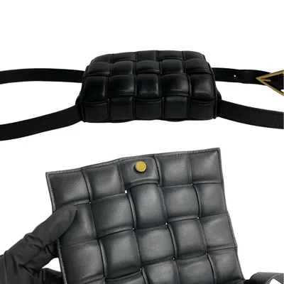 Pre-owned Bottega Veneta Black Leather Pochette Shoulder Bag ()