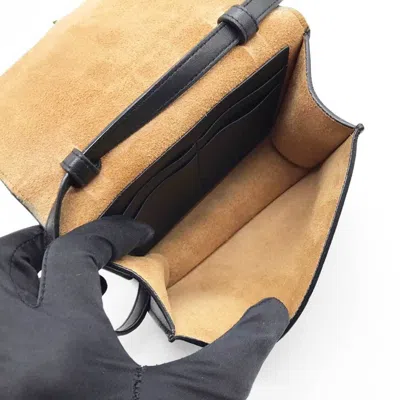 Pre-owned Bottega Veneta Intrecciato Black Leather Shoulder Bag ()