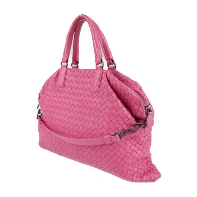 Pre-owned Bottega Veneta Intrecciato Pink Intrecciato Handbag Shopping Bag Shoulder Bag Tote Bag ()